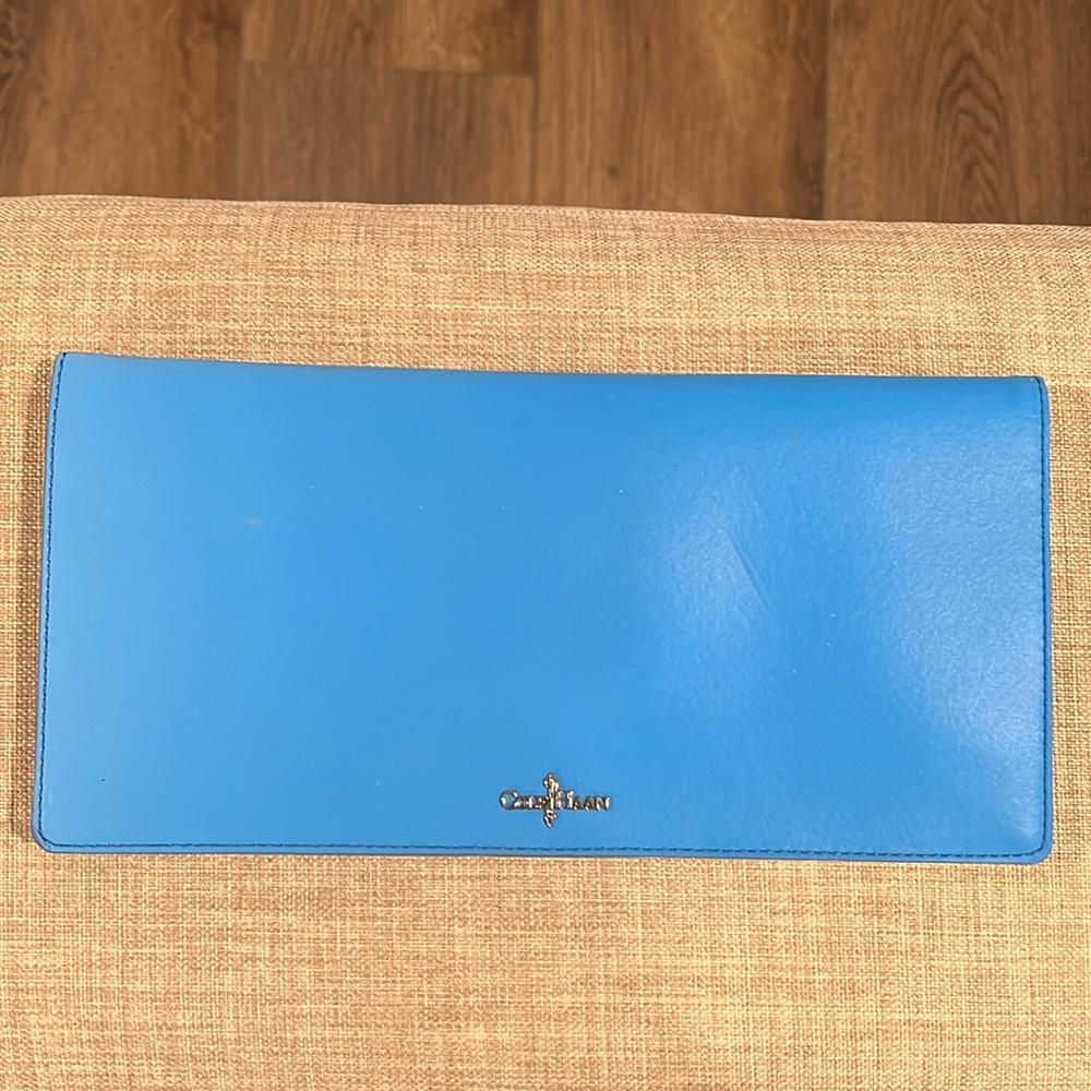 Cole Haan Reflective City Clutch in Blue Topaz